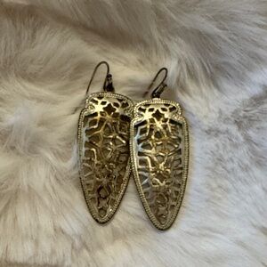 Kendra Scott Gold Filigree Earrings